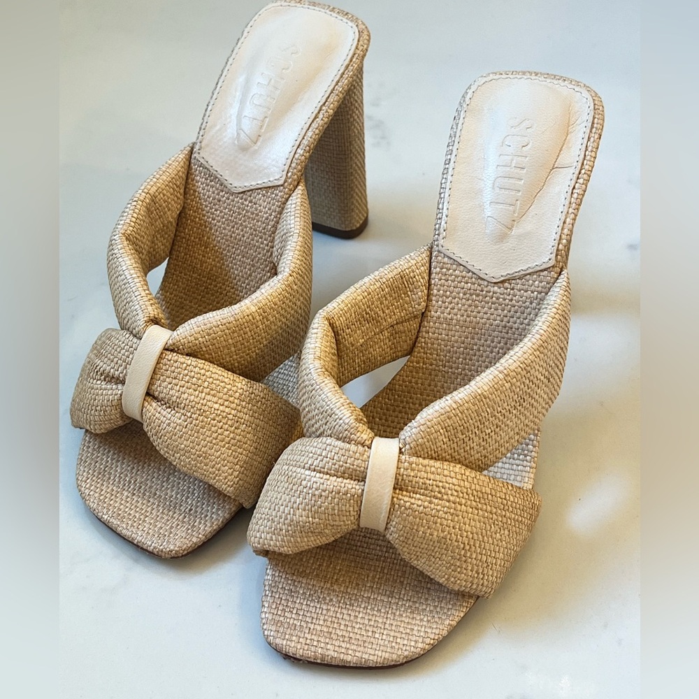 Schultz tweed fairy high sandal heels